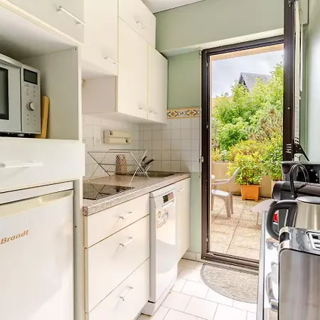 Cote Jardin - Terrasse, Calme Et Cosy 公寓 多维尔